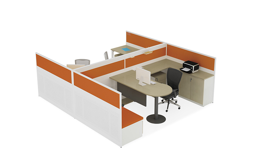 屏风工作位定制，满足多种类型的办公空间应用